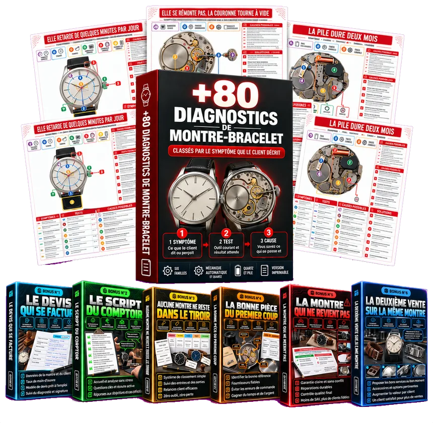 80 Diagnostics de Montre-Bracelet, pack complet